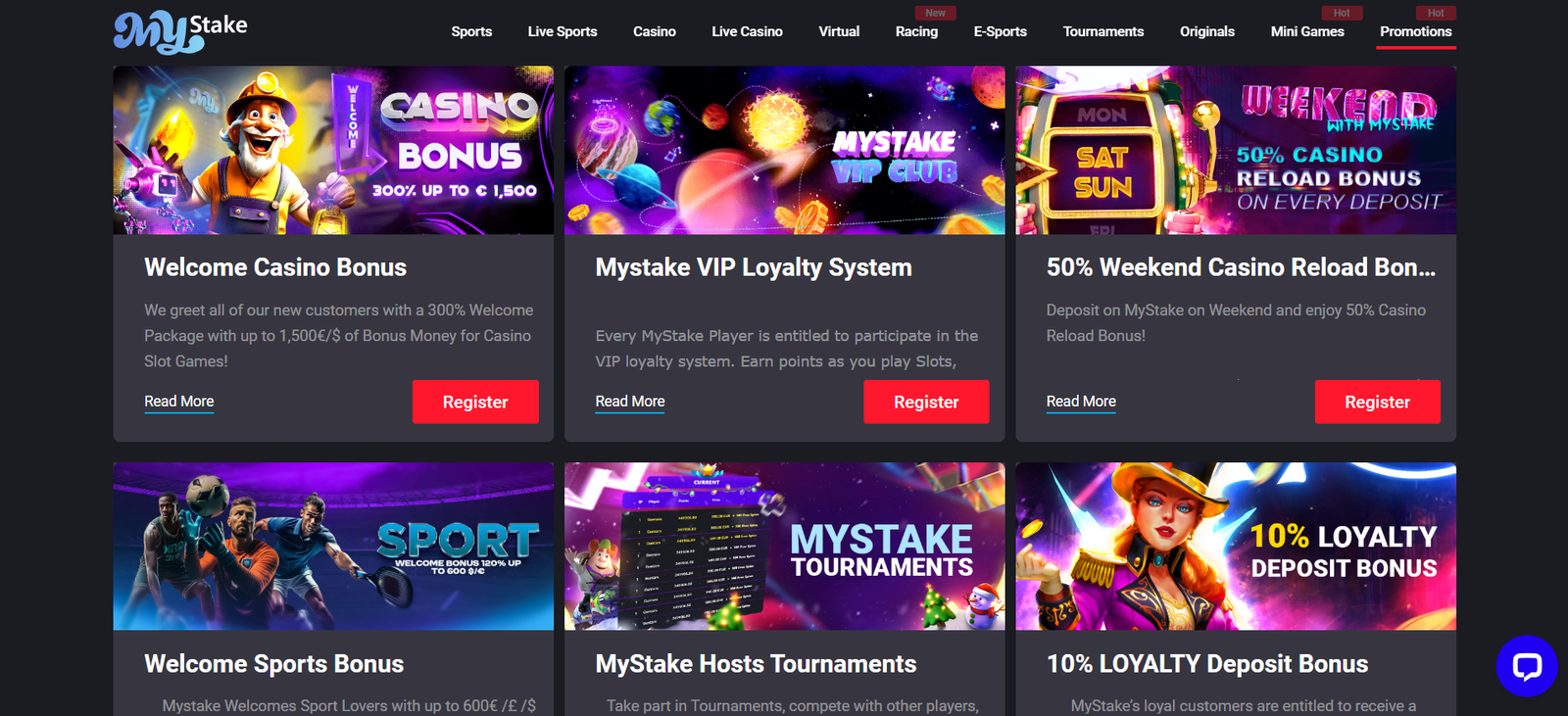 Mystake Casino Promotions